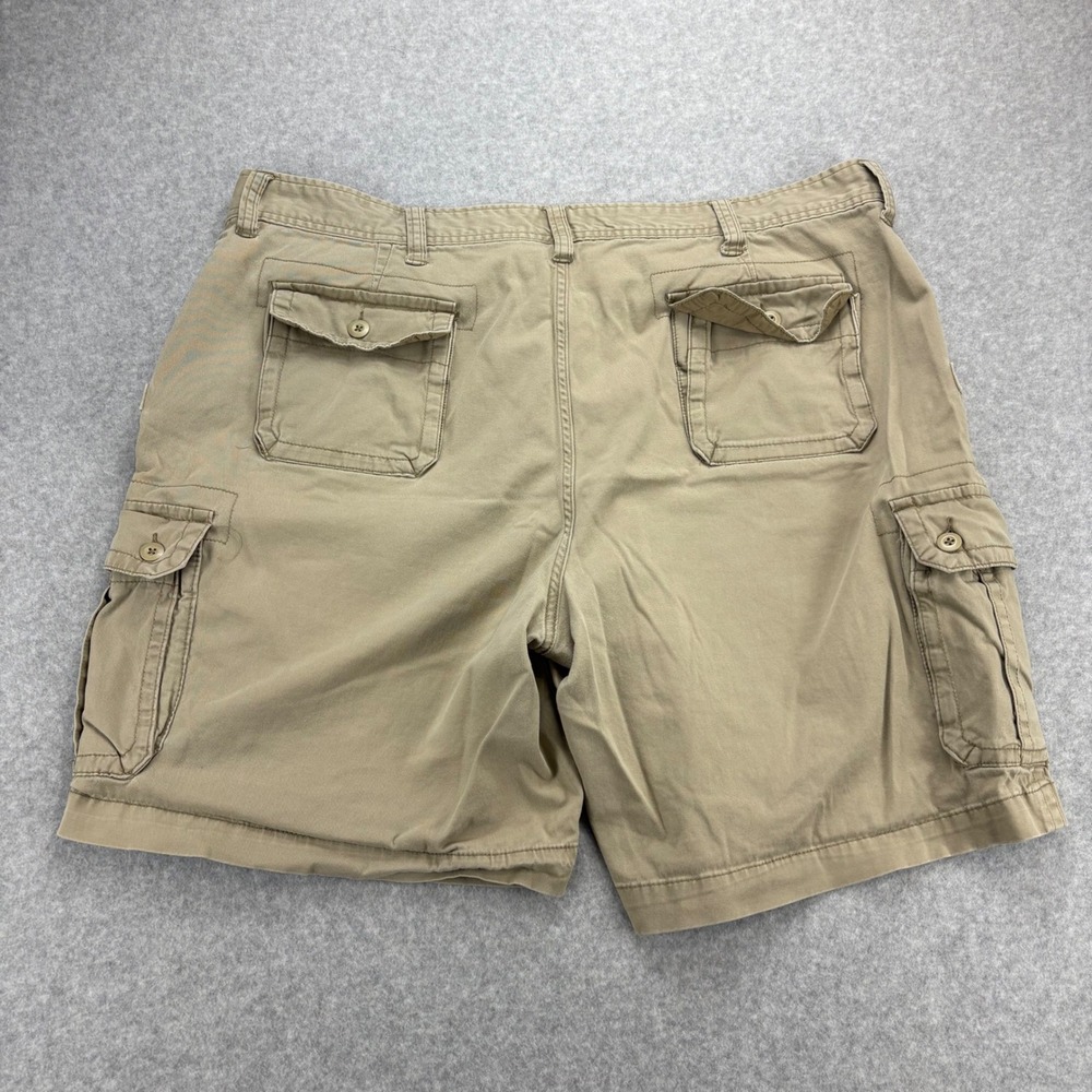 Foundry Cargo Shorts Mens 50 Tan Khaki Cotton Blend Gorpcore Summer Baggy - Picture 2 of 7